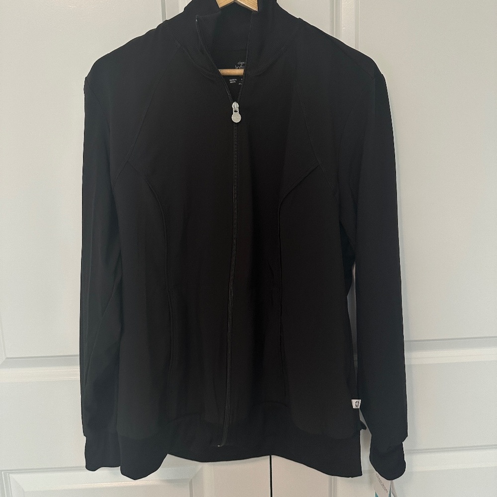 Women's Cherokee Infinity Black Scrub Jacket - XL (New!)